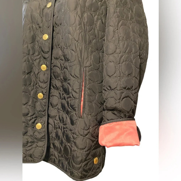 Coach Quilted CC Logo Jacket Coat - Picture 3 of 9